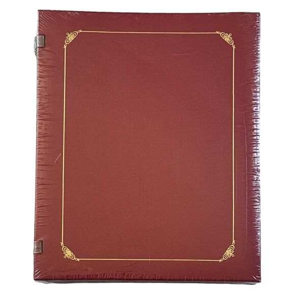 Creative Memories TRADITIONS 8.5x11 Scrapbook Album & White Pages Mahogany Gold - Picture 1 of 2